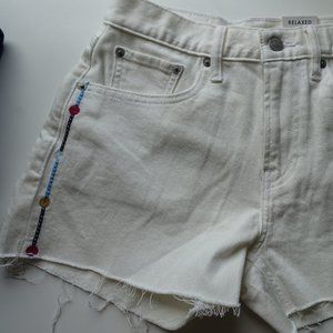 NWT Lucky Brand embroidered white shorts
